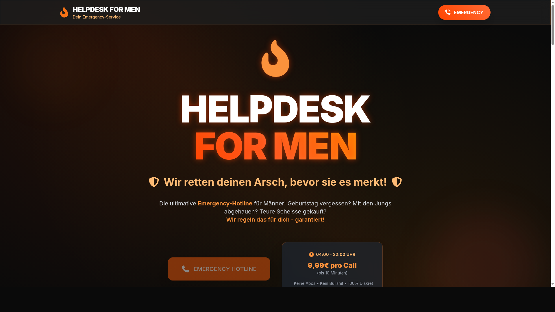 Helpdesk-for-Men Screenshot